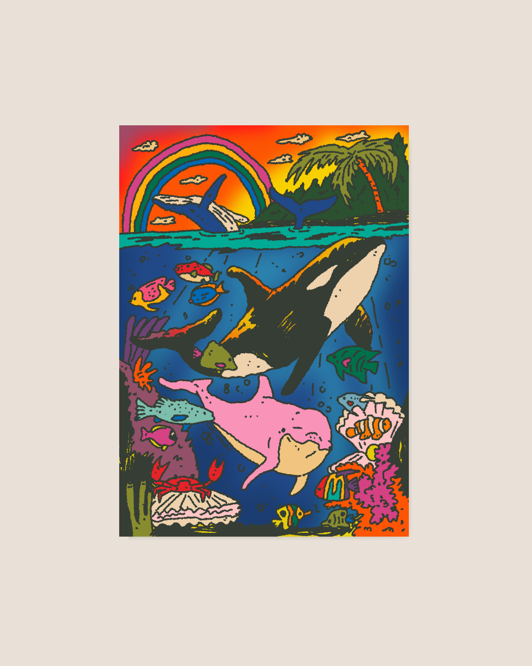 Ocean Paradise Postcard