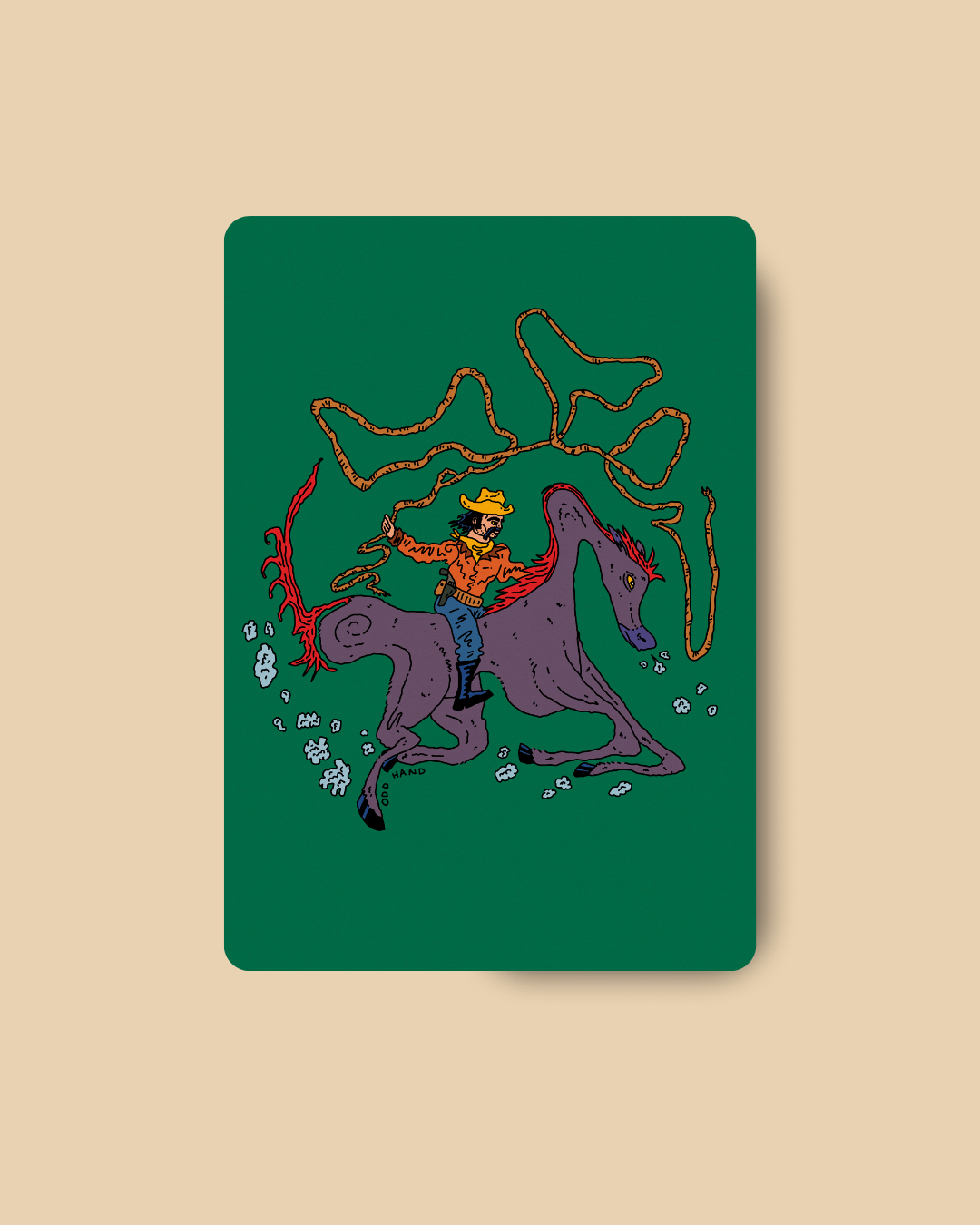 Lasso Cowboy Postcard