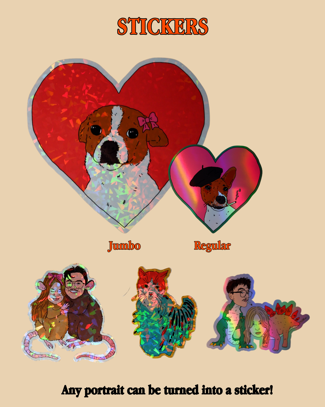Add on: Sticker of Your Custom Portrait