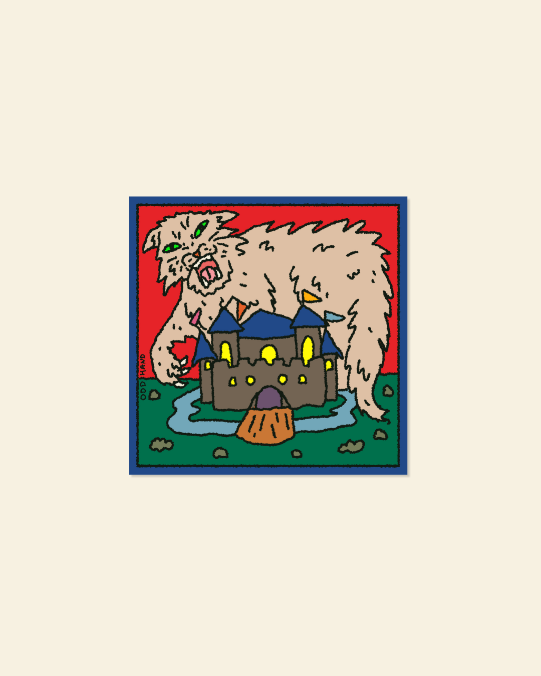 Kitty Castle Sticker