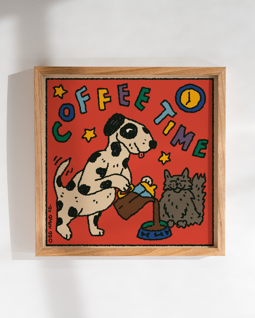 Coffee Time Square Print