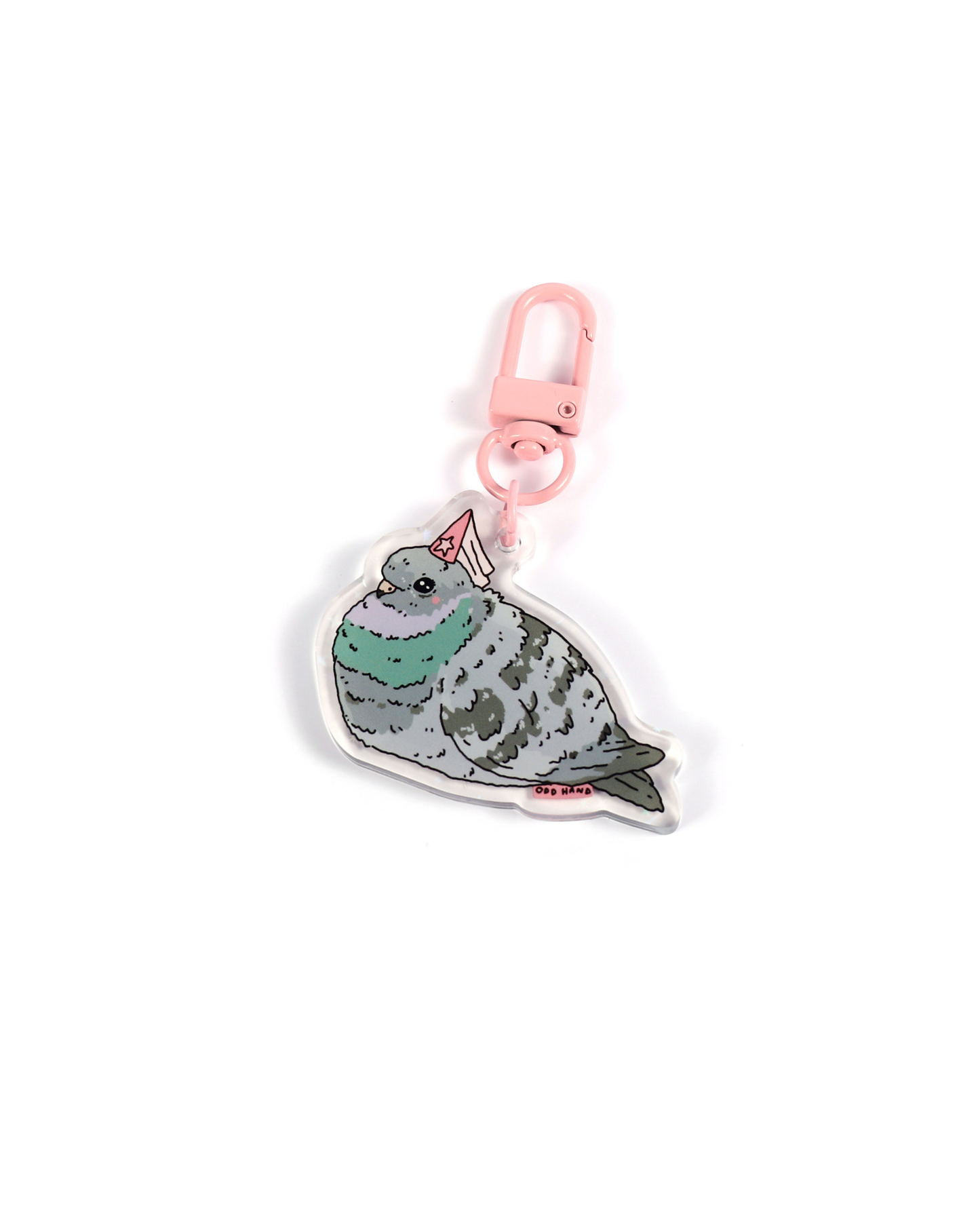 Pigeon Princess Keychain