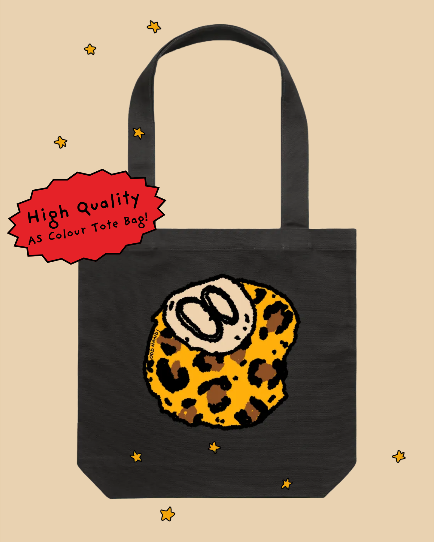 Leopard Print 8 Ball Tote Bag