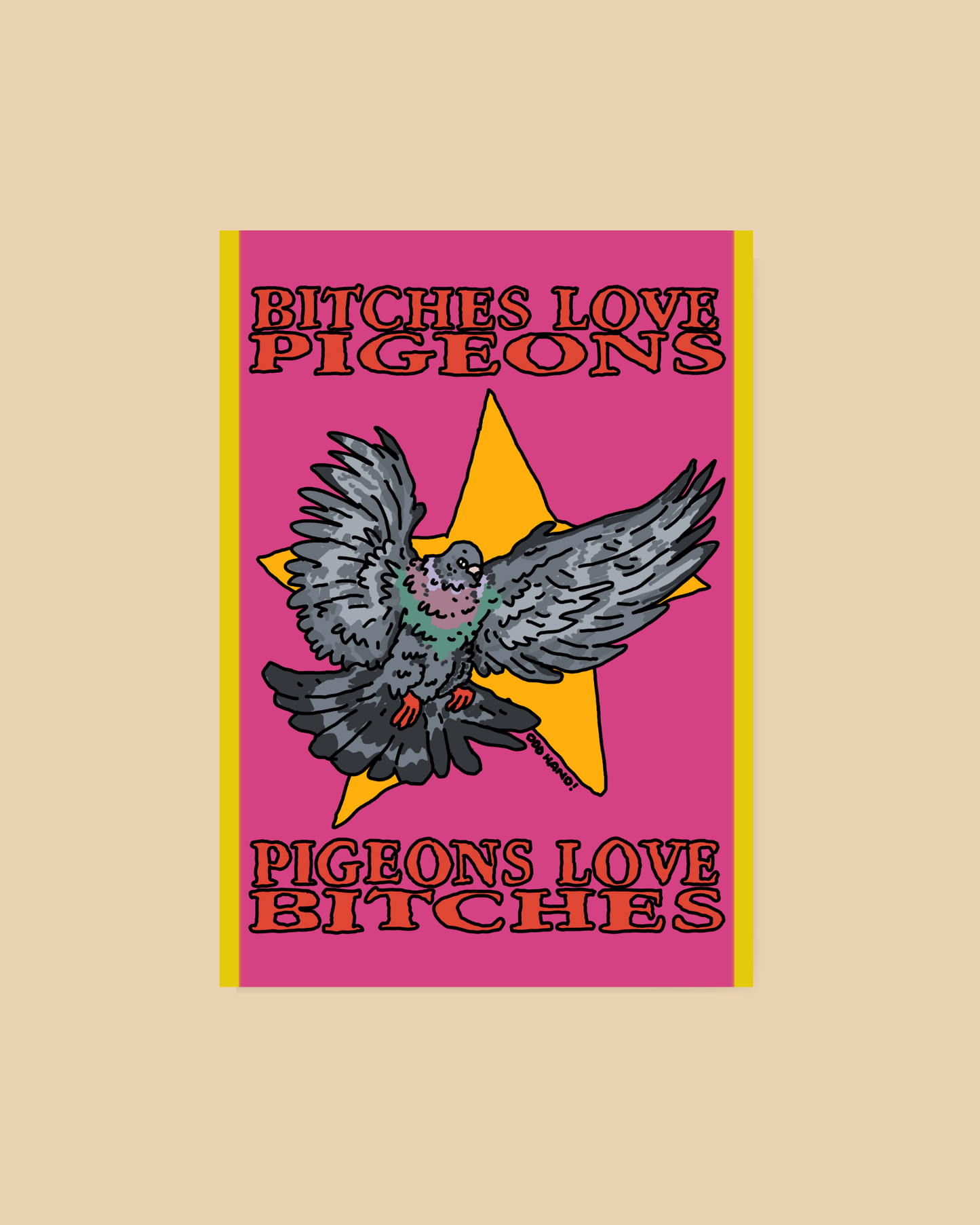 B*tches Love Pigeons Postcard