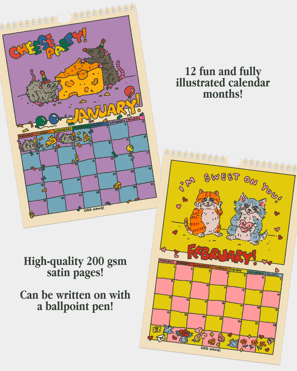 Odd Hand's 2027 Calendar