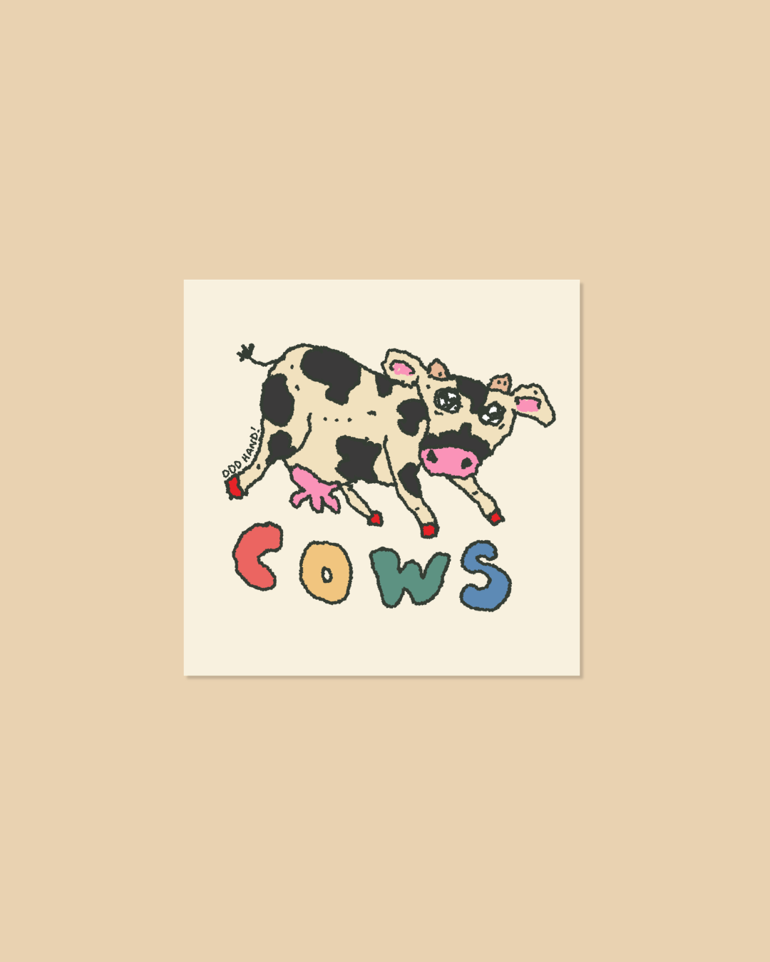 Cows Square Sticker