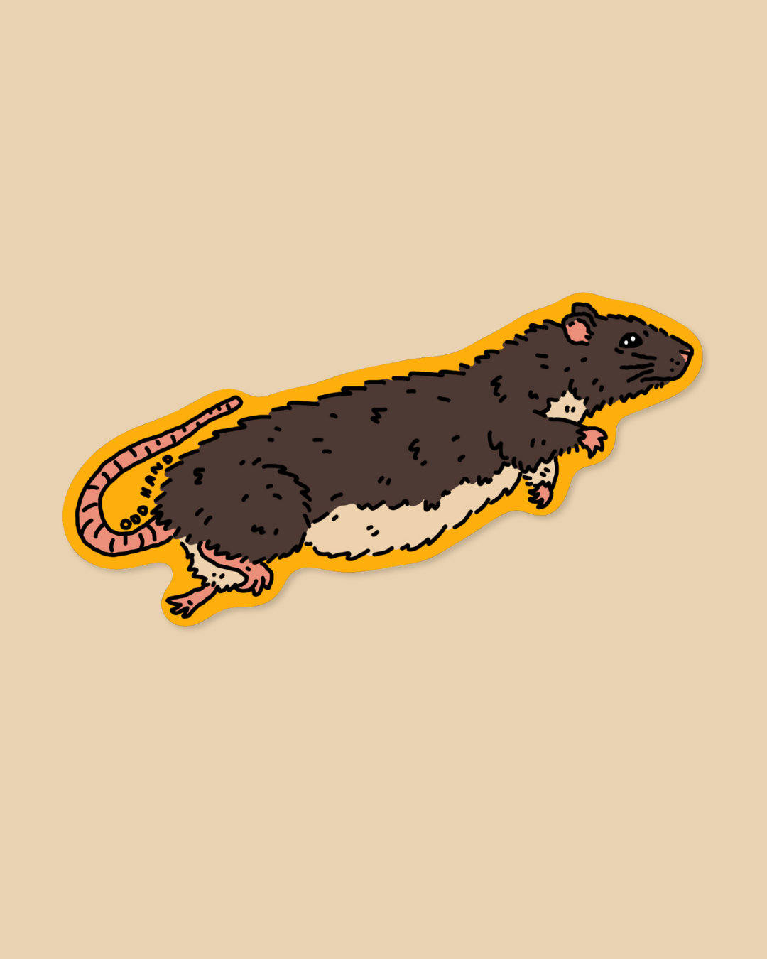 Jumping Rat Sticker