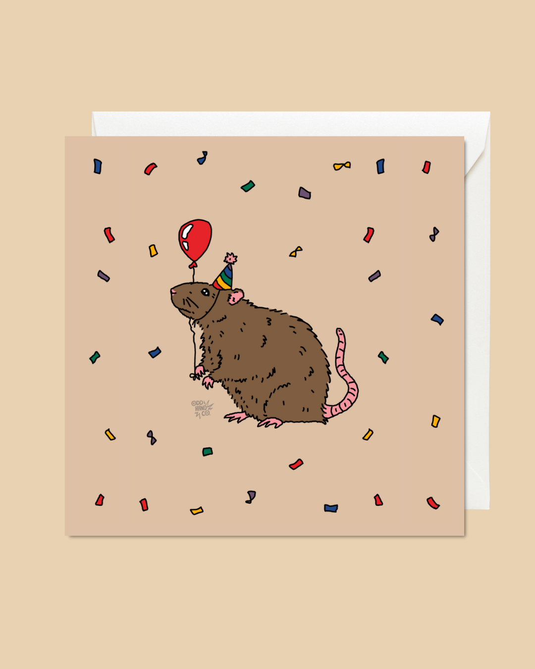 Rat Party Card