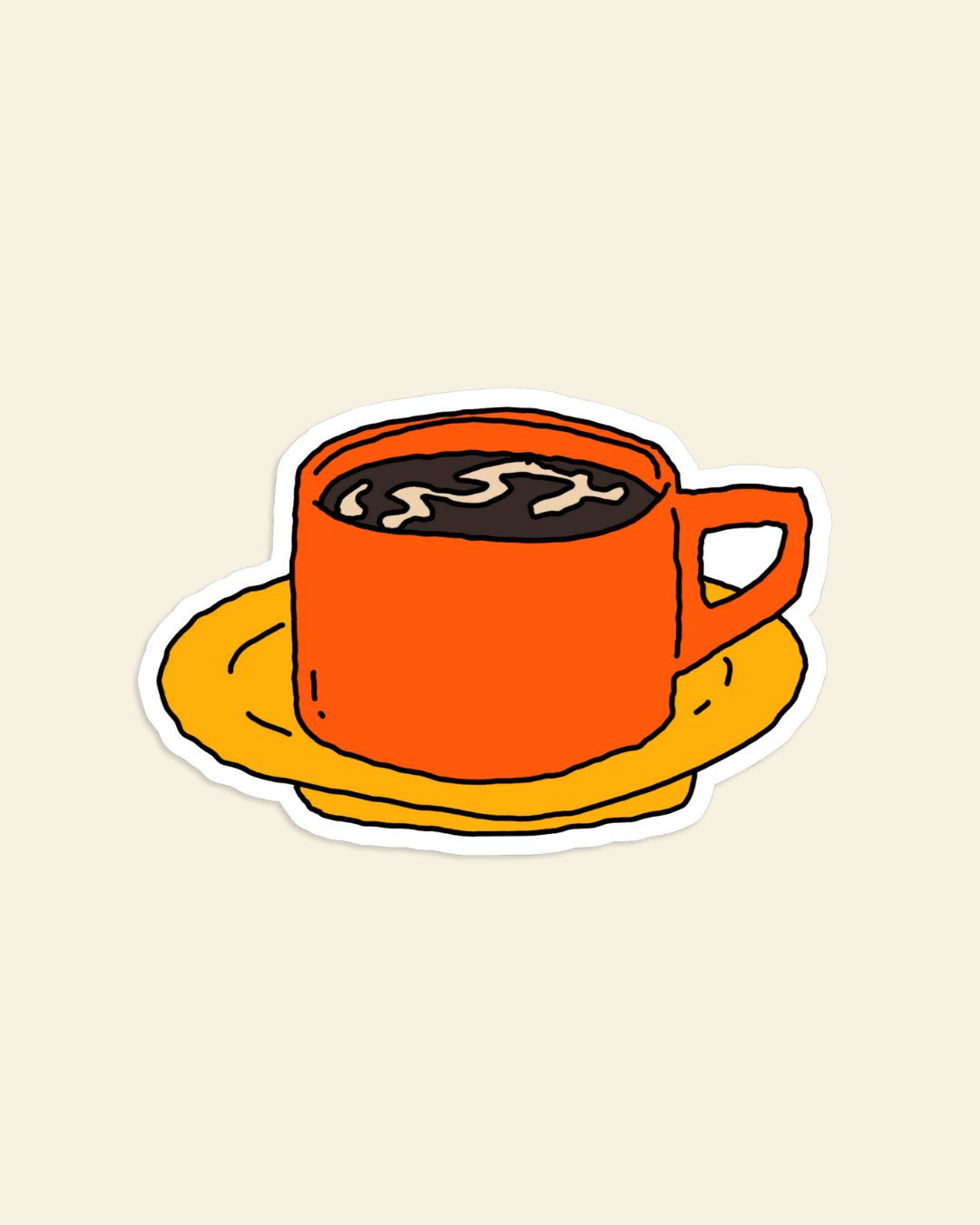 Black Coffee Sticker