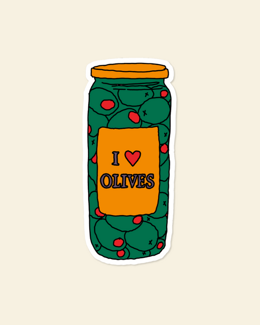 Olive Jar Sticker