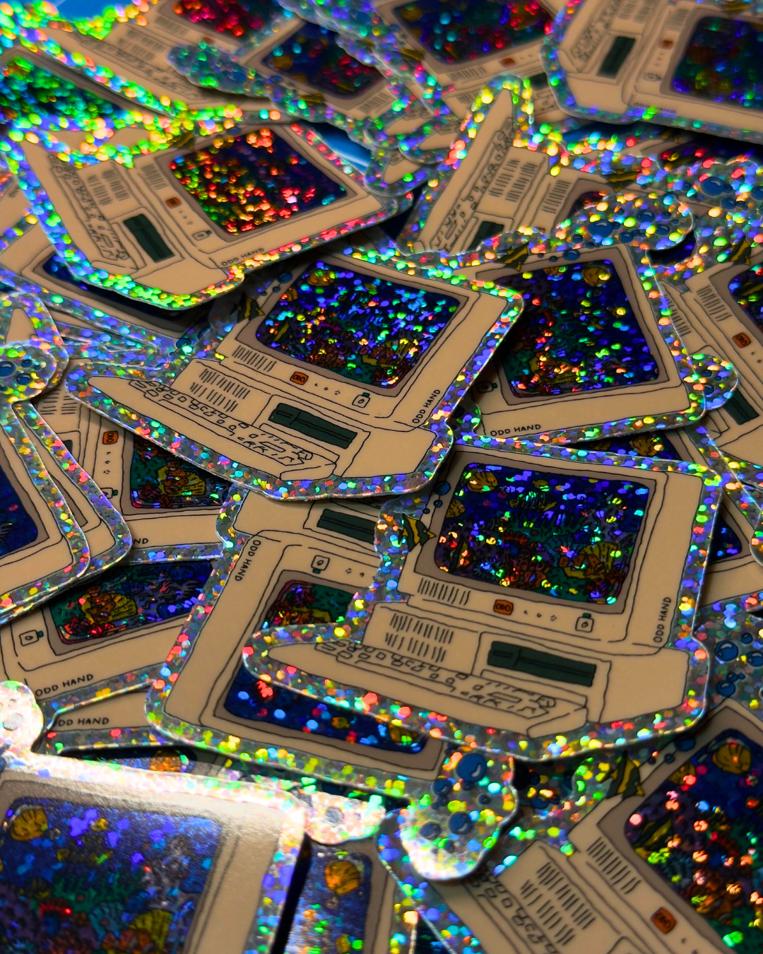 PC Aquarium Holographic Sticker