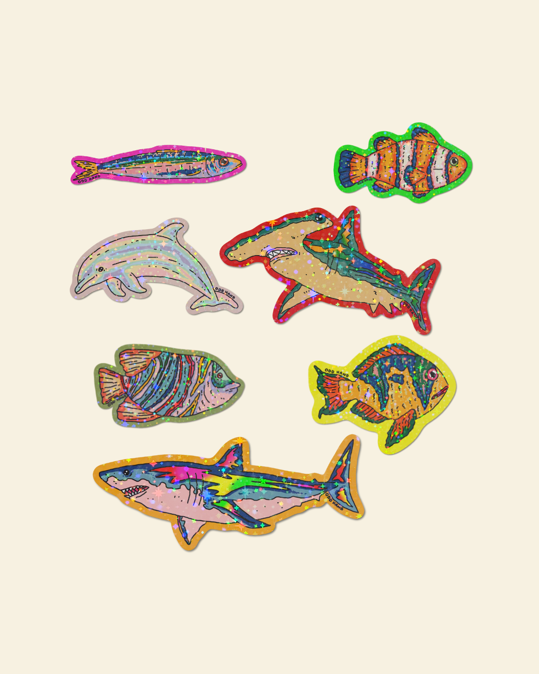 Fish Pack (7 Stickers)