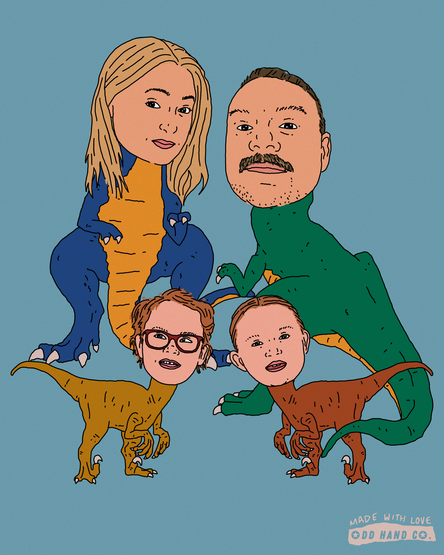 Custom Dinosaur Portrait