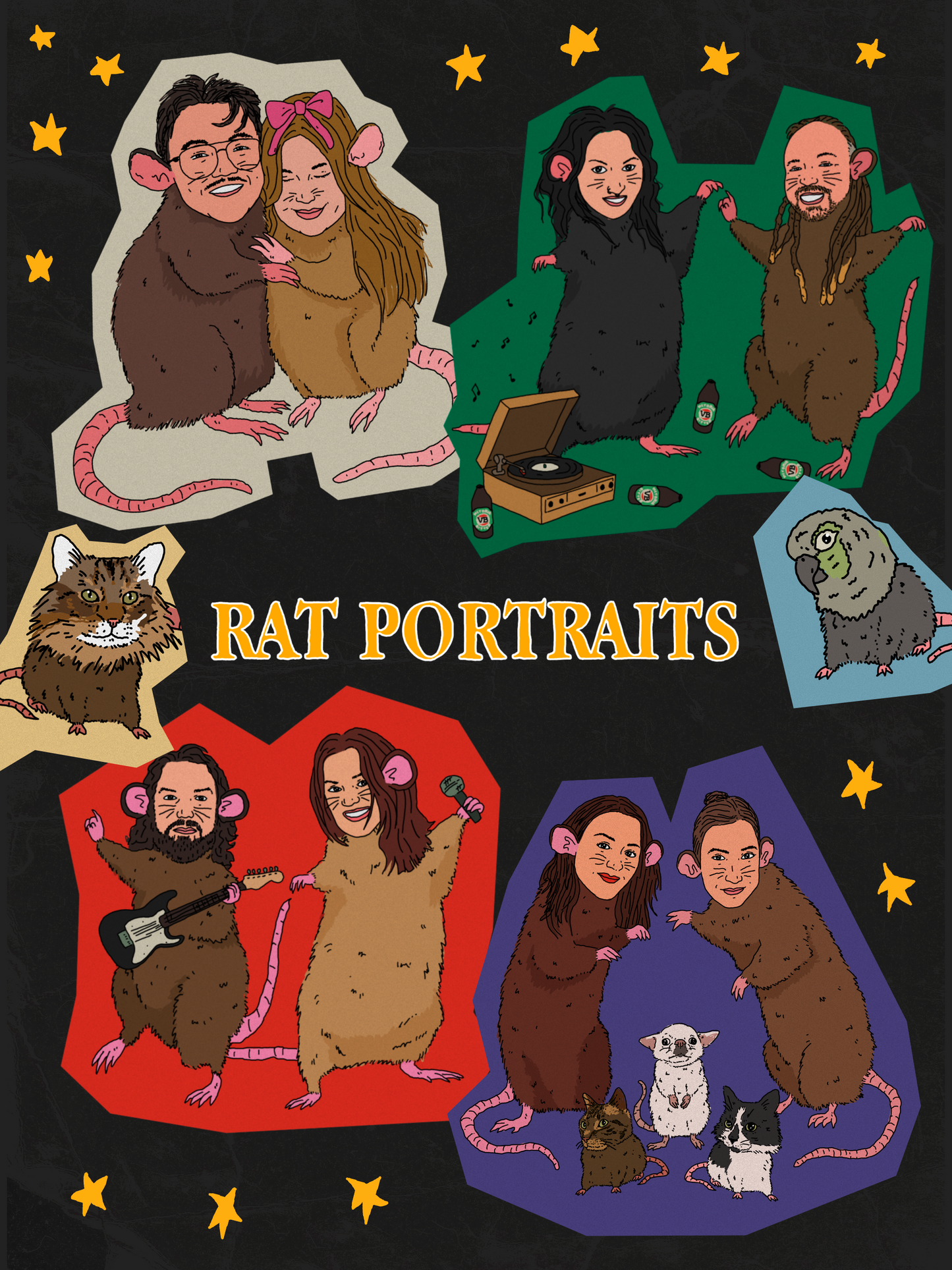 Custom Rat Portrait
