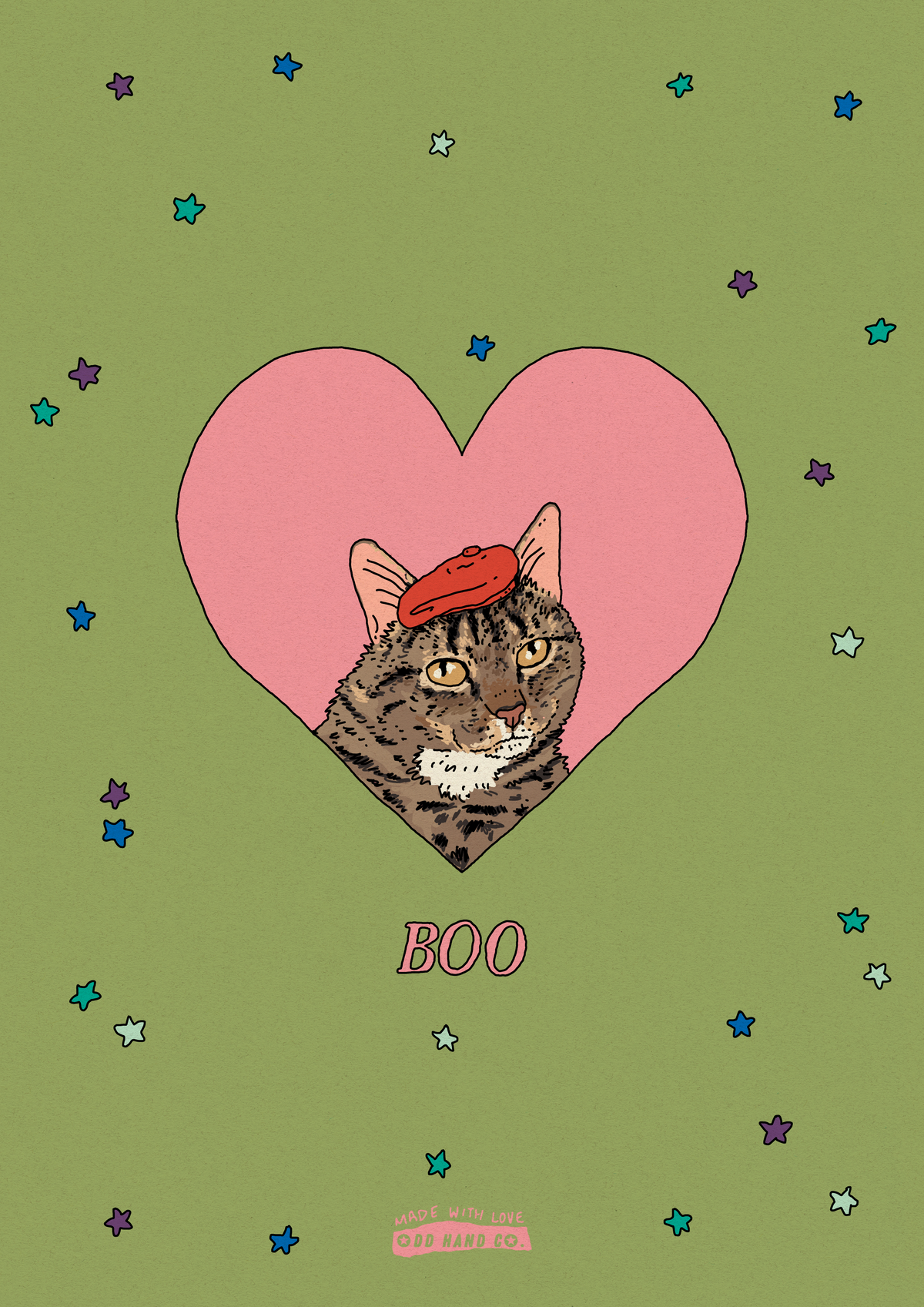 Custom Pet-In-A-Heart Portrait