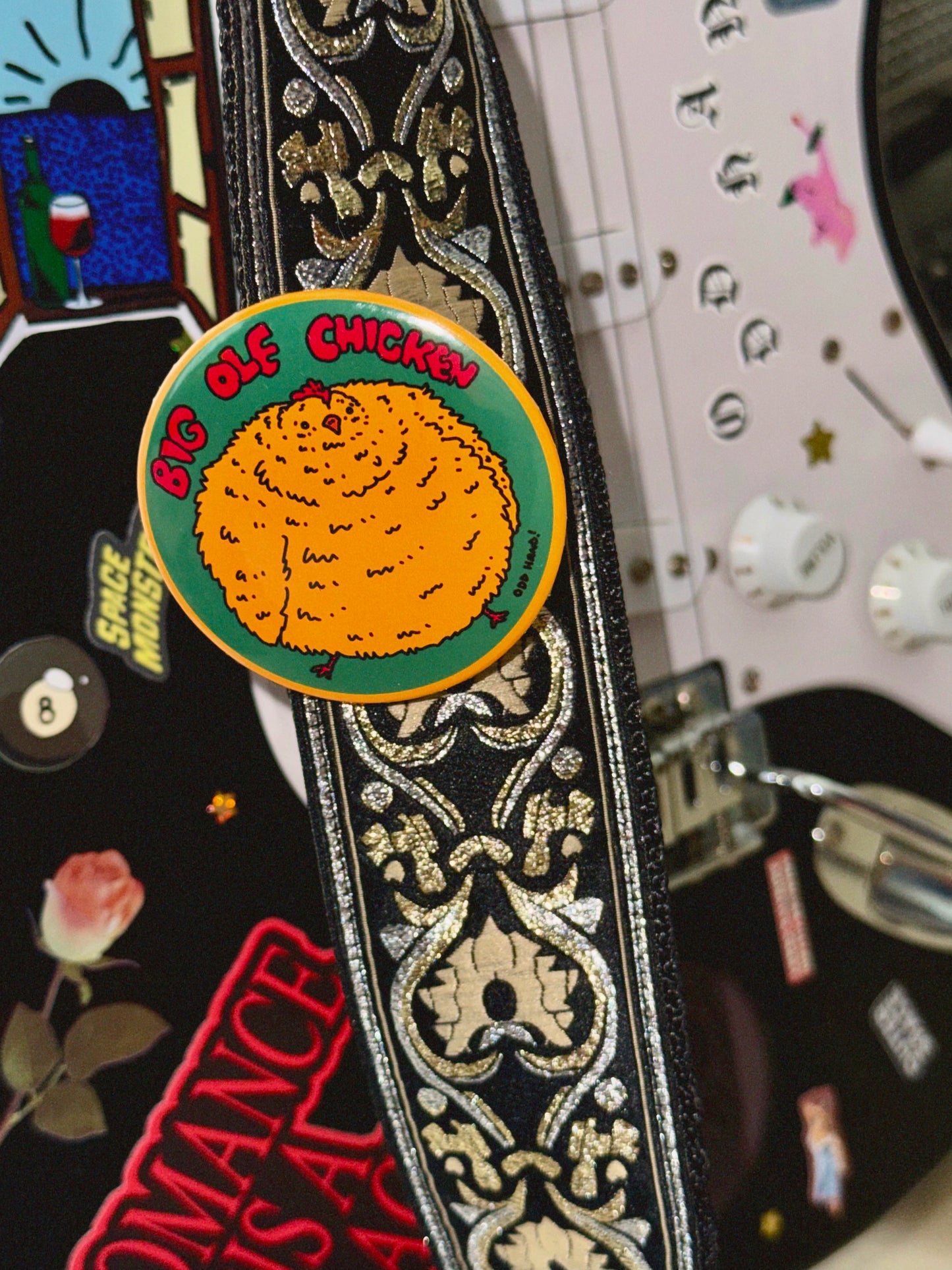 Big Ole Chicken 6cm Badge