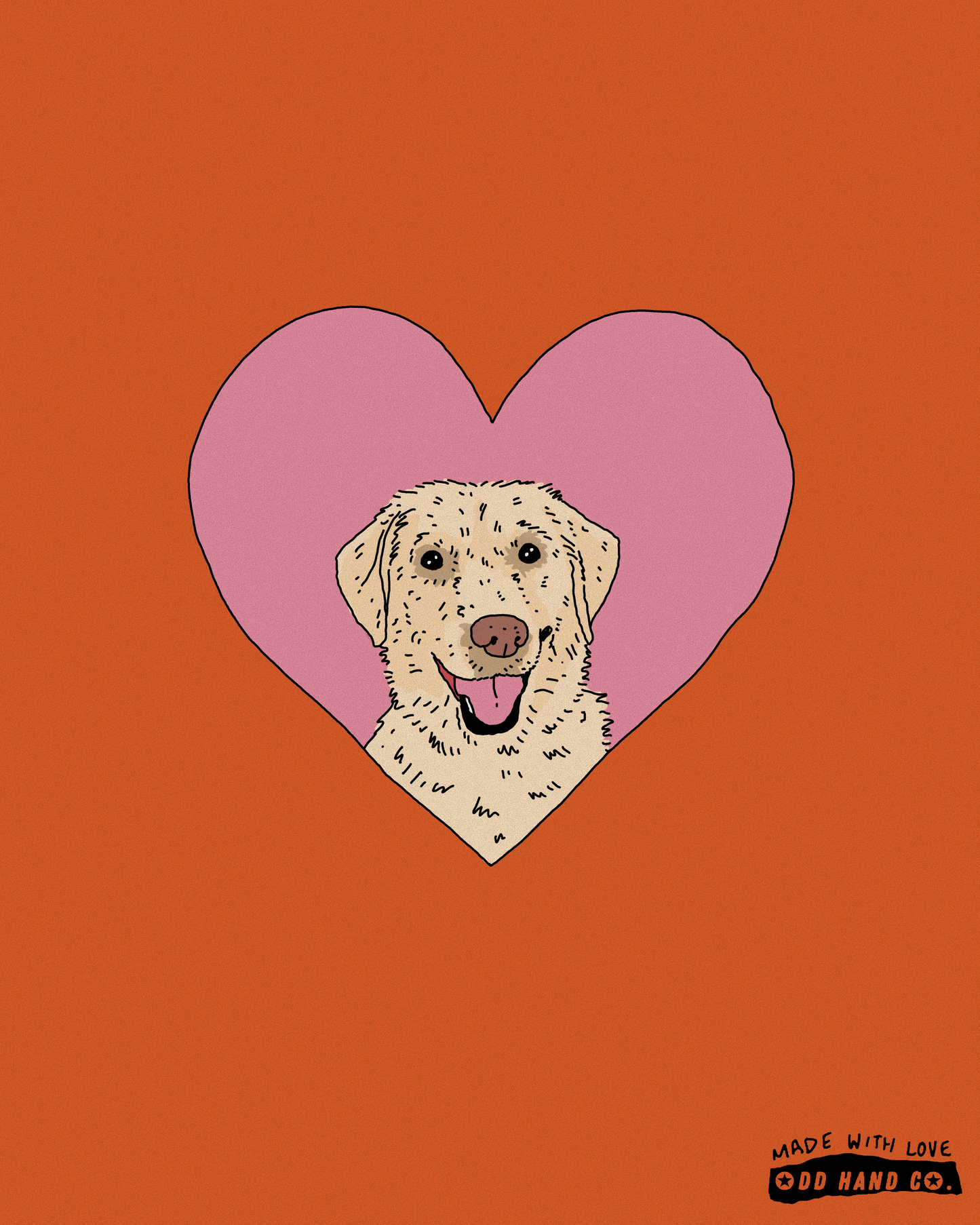 Custom Pet-In-A-Heart Portrait