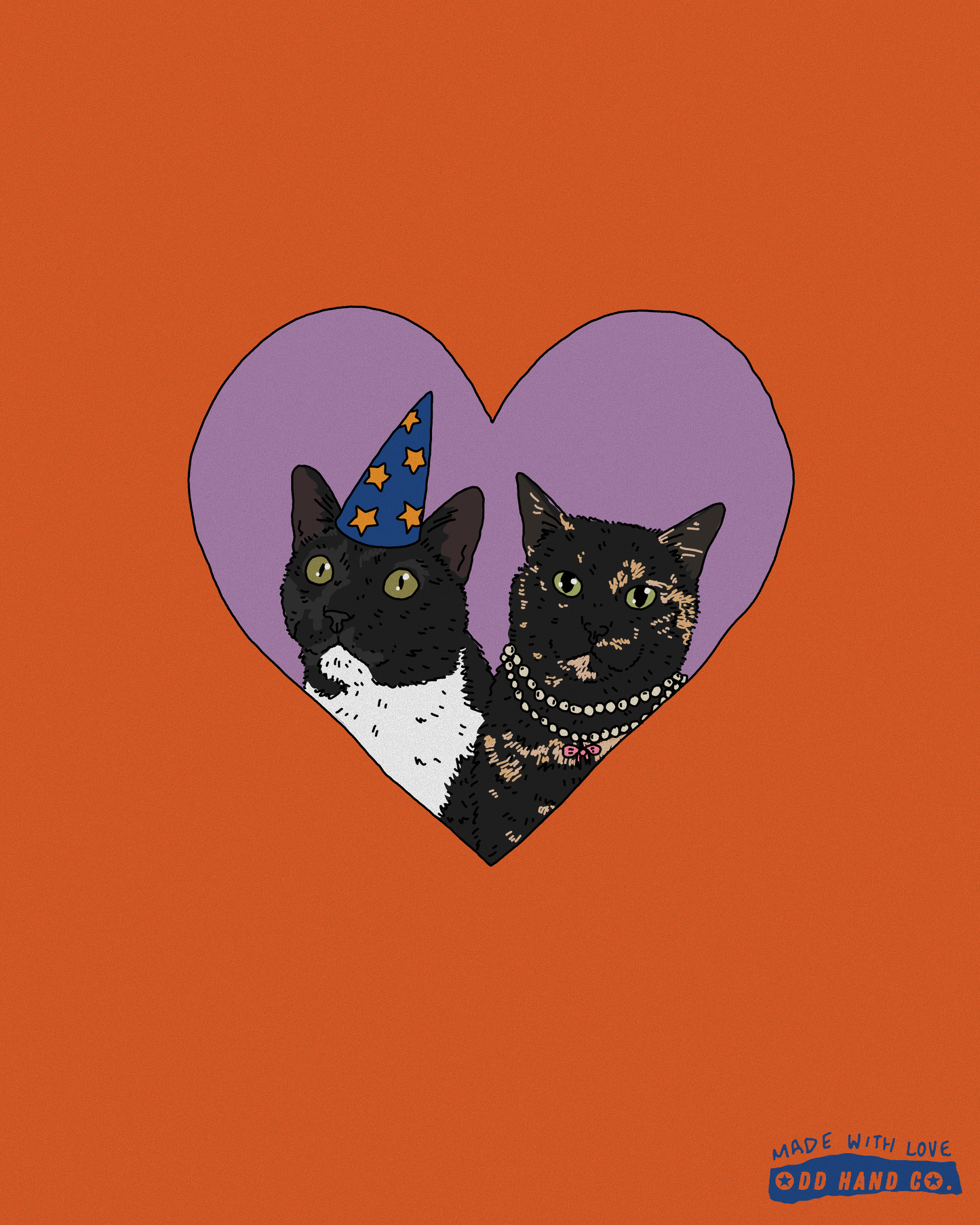 Custom Pet-In-A-Heart Portrait