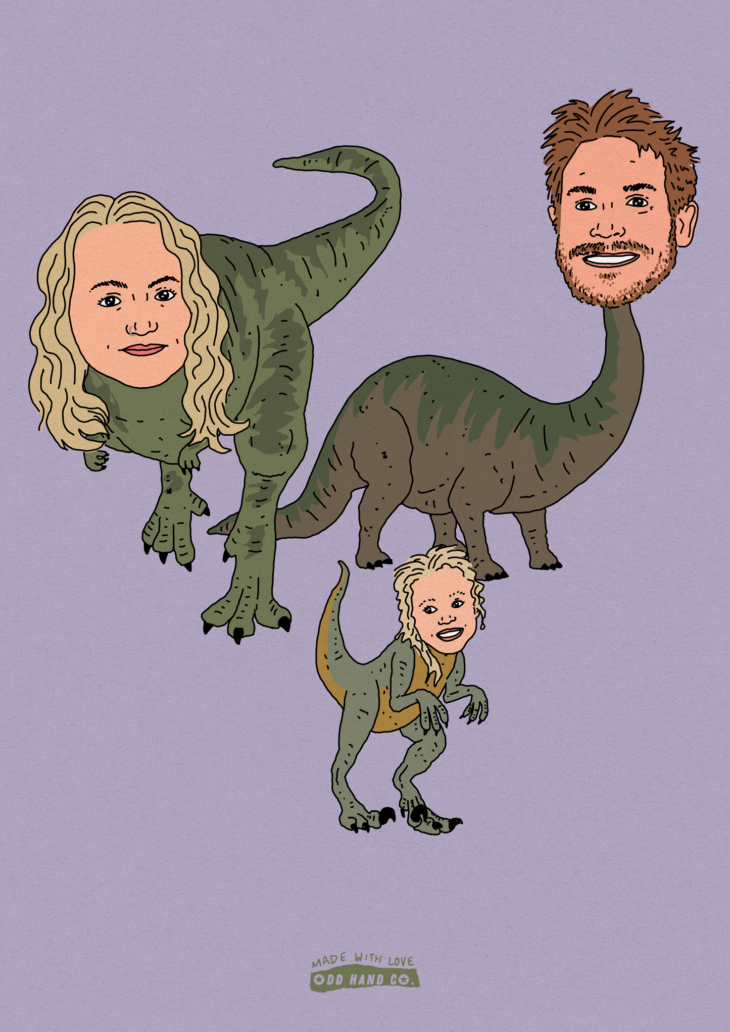 Custom Dinosaur Portrait