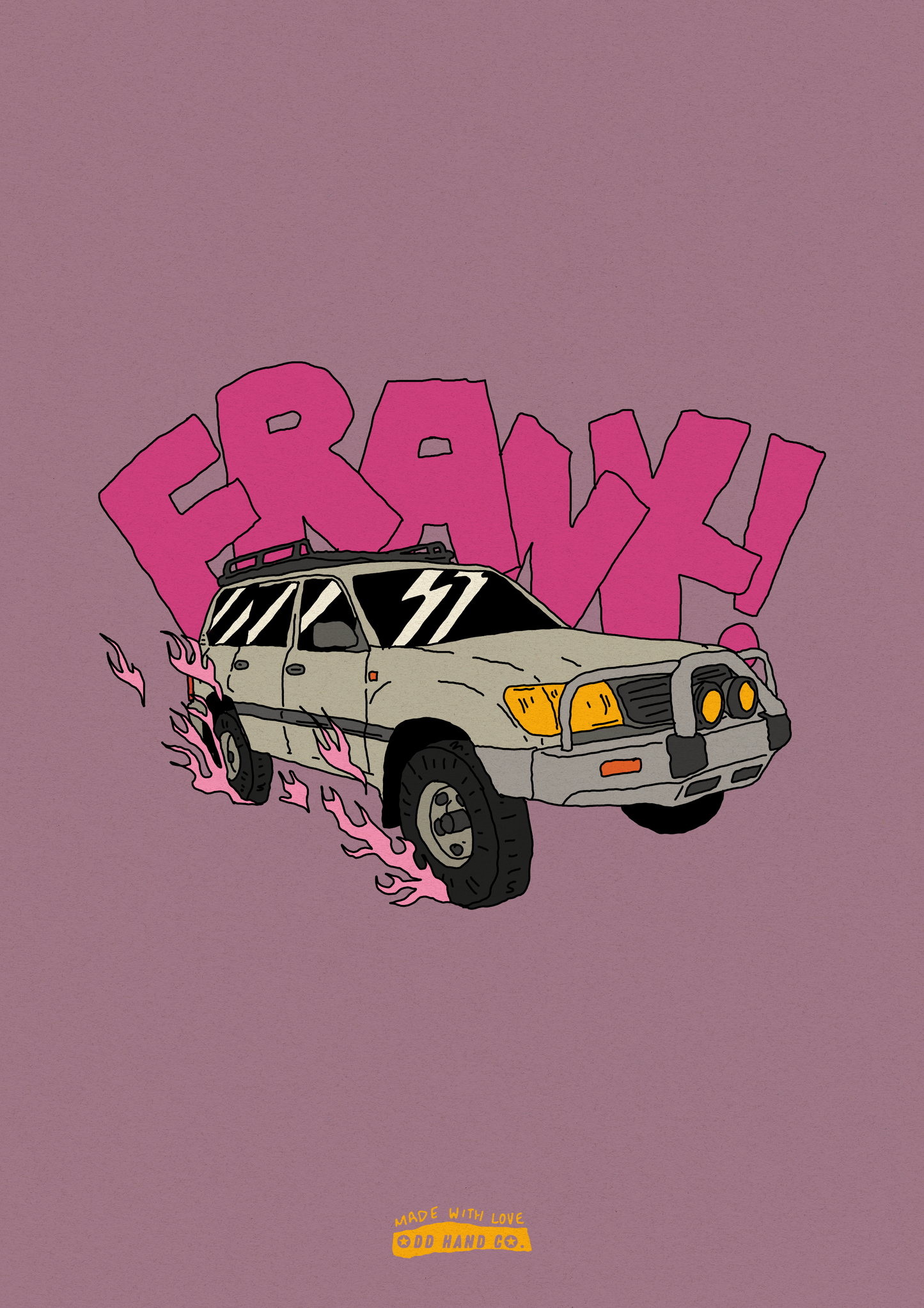 Custom Cartoon Car Portrait