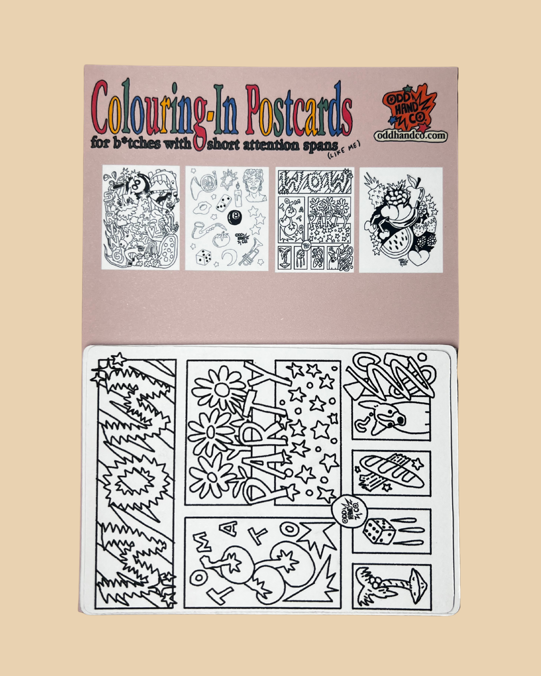 Colouring-In A6 Postcards (4 Pack)