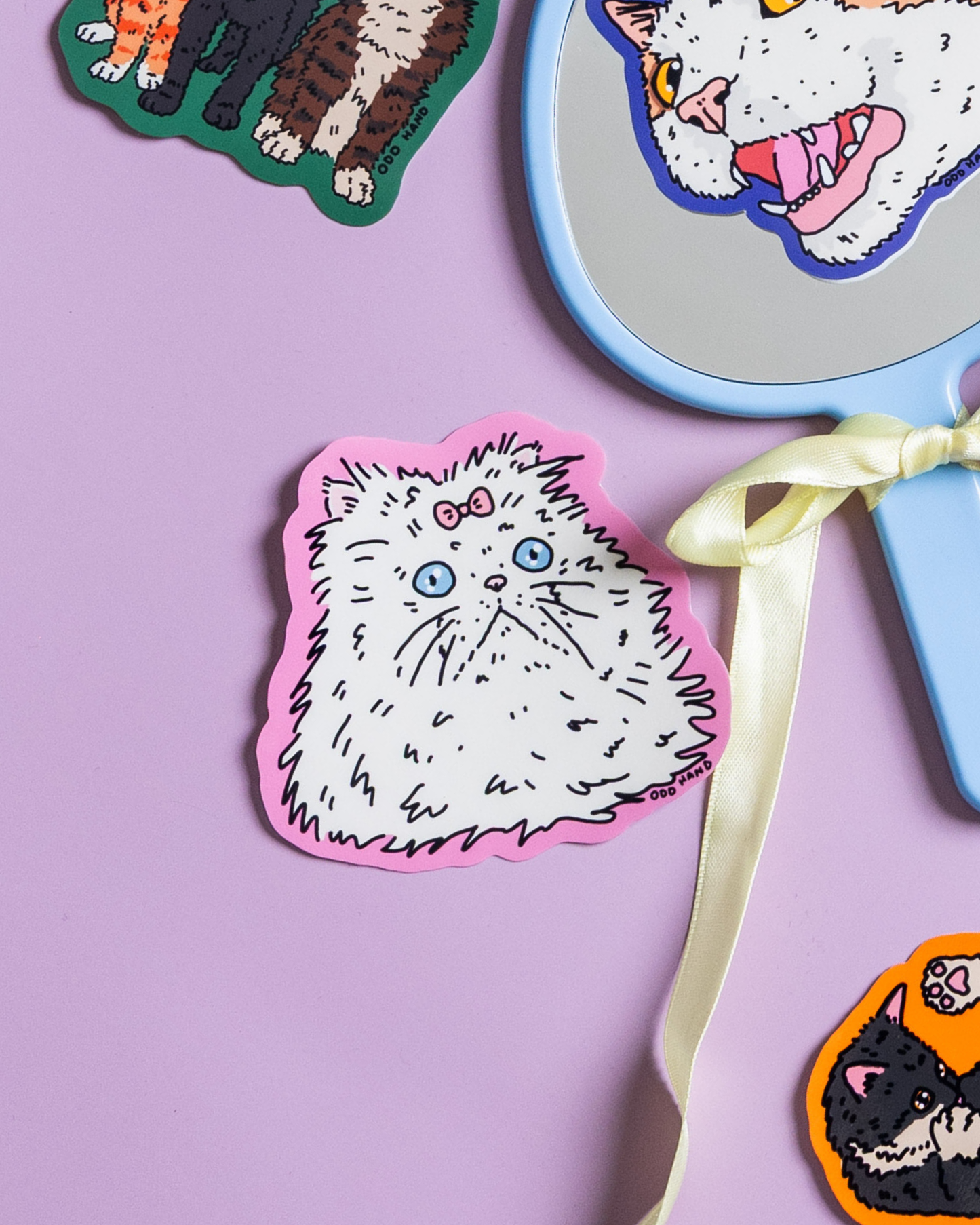 Fluffy Cat Sticker