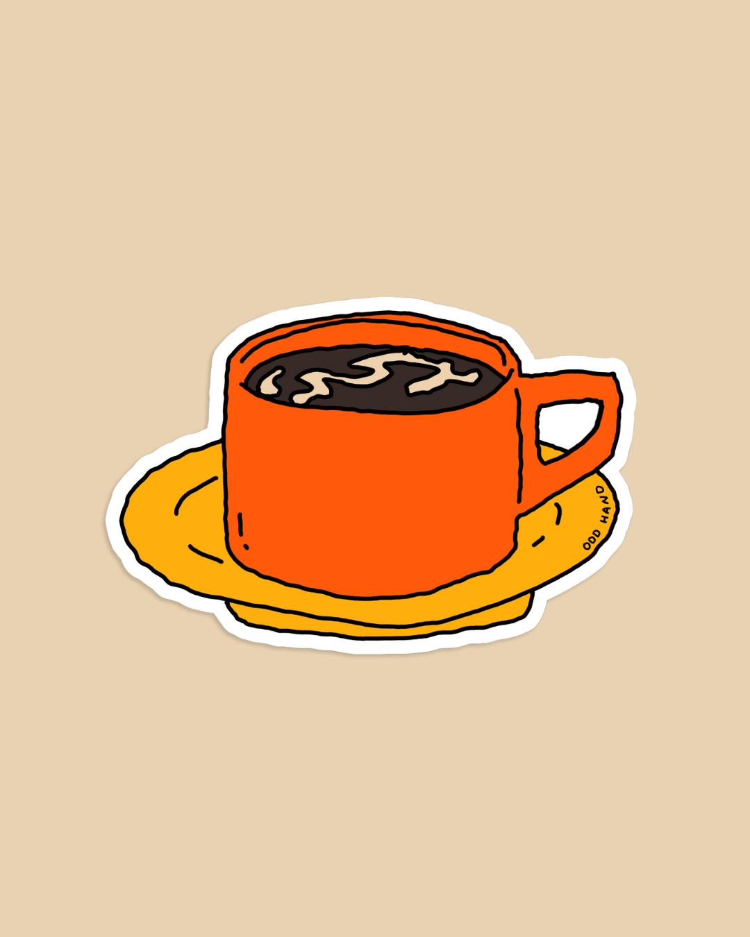 Black Coffee Sticker