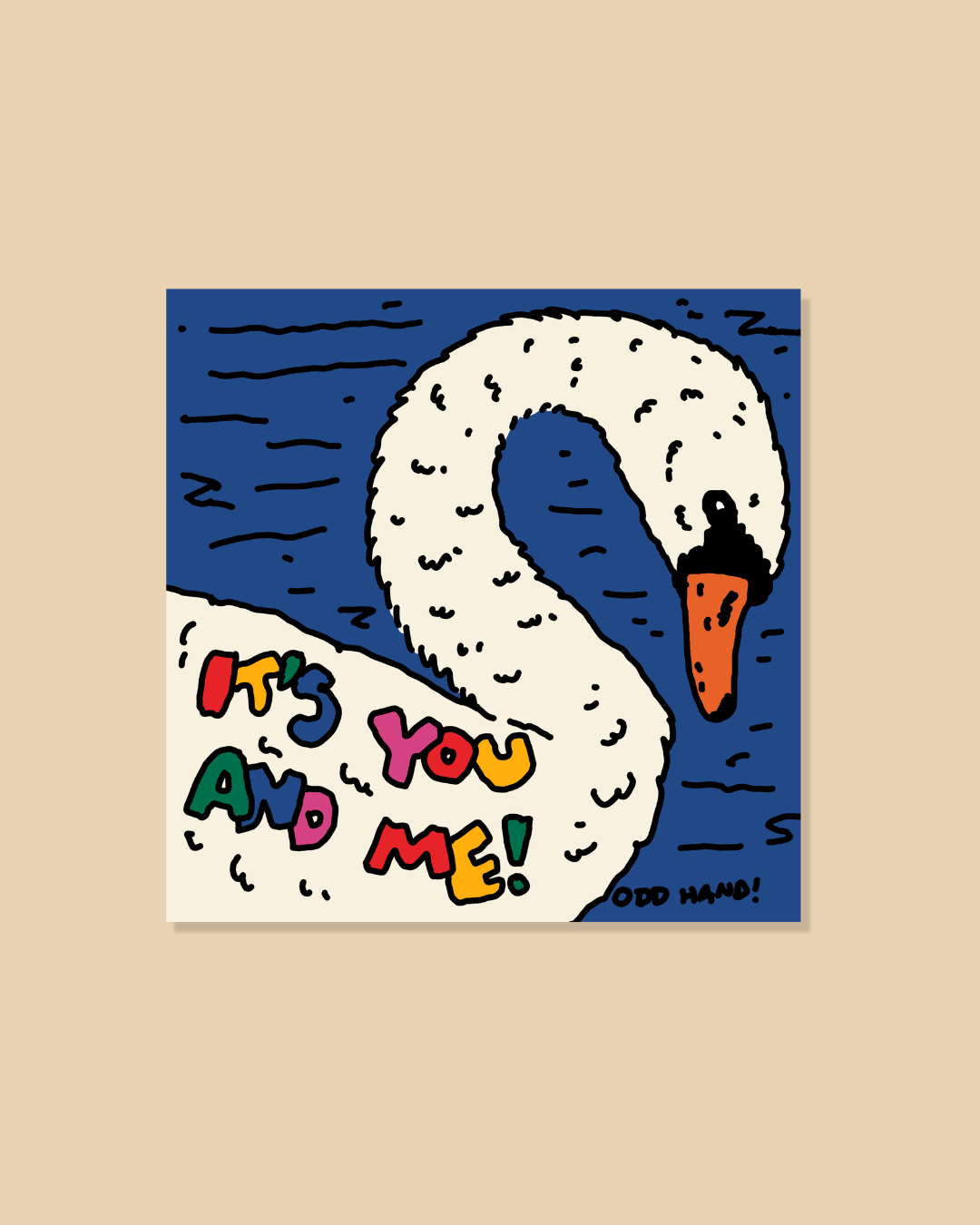 It's You And Me! Mini Print/Postcard