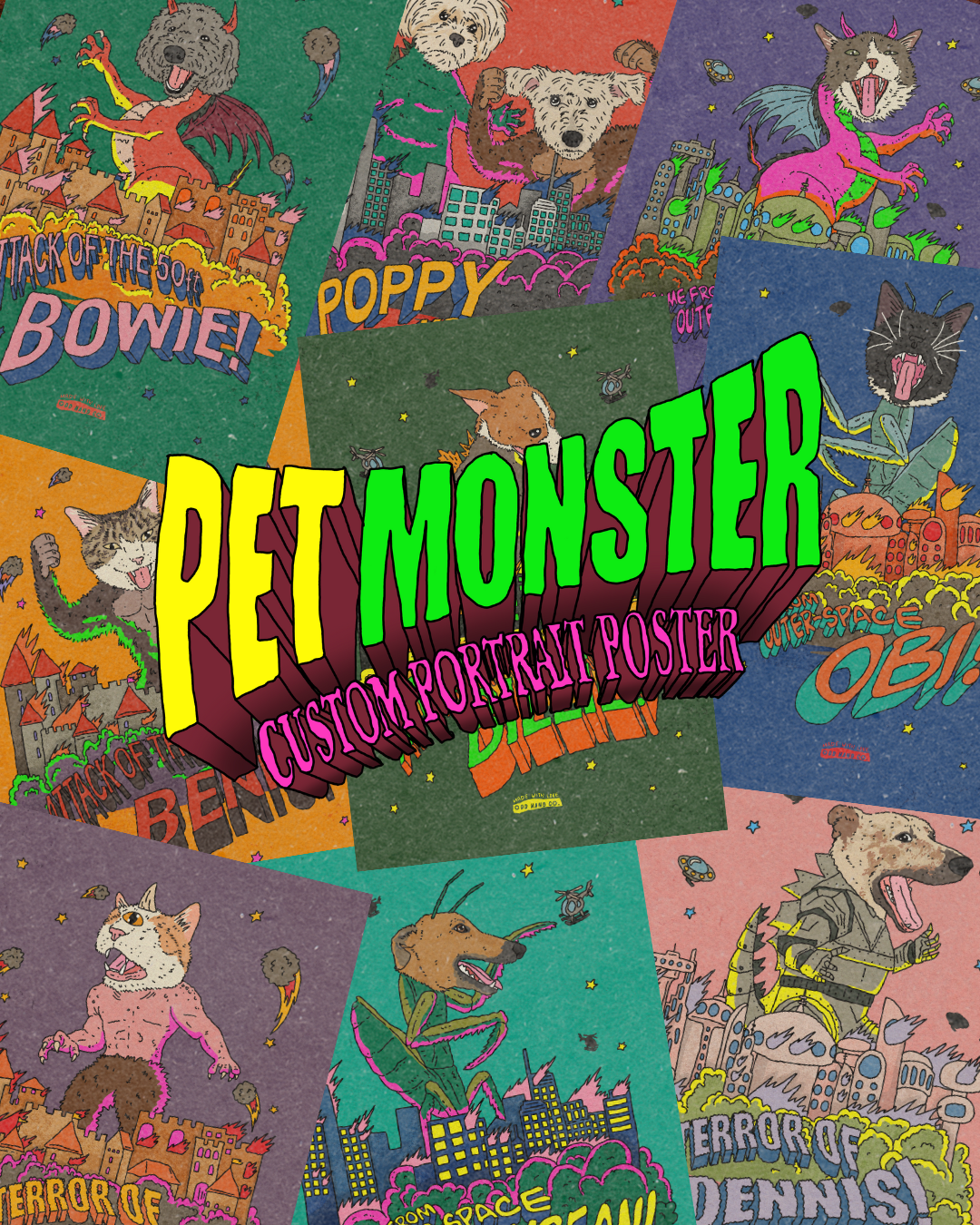 Pet Monster Custom Portrait