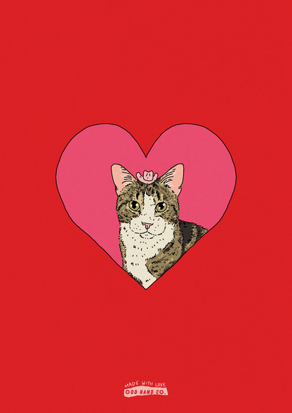 Custom Pet-In-A-Heart Portrait