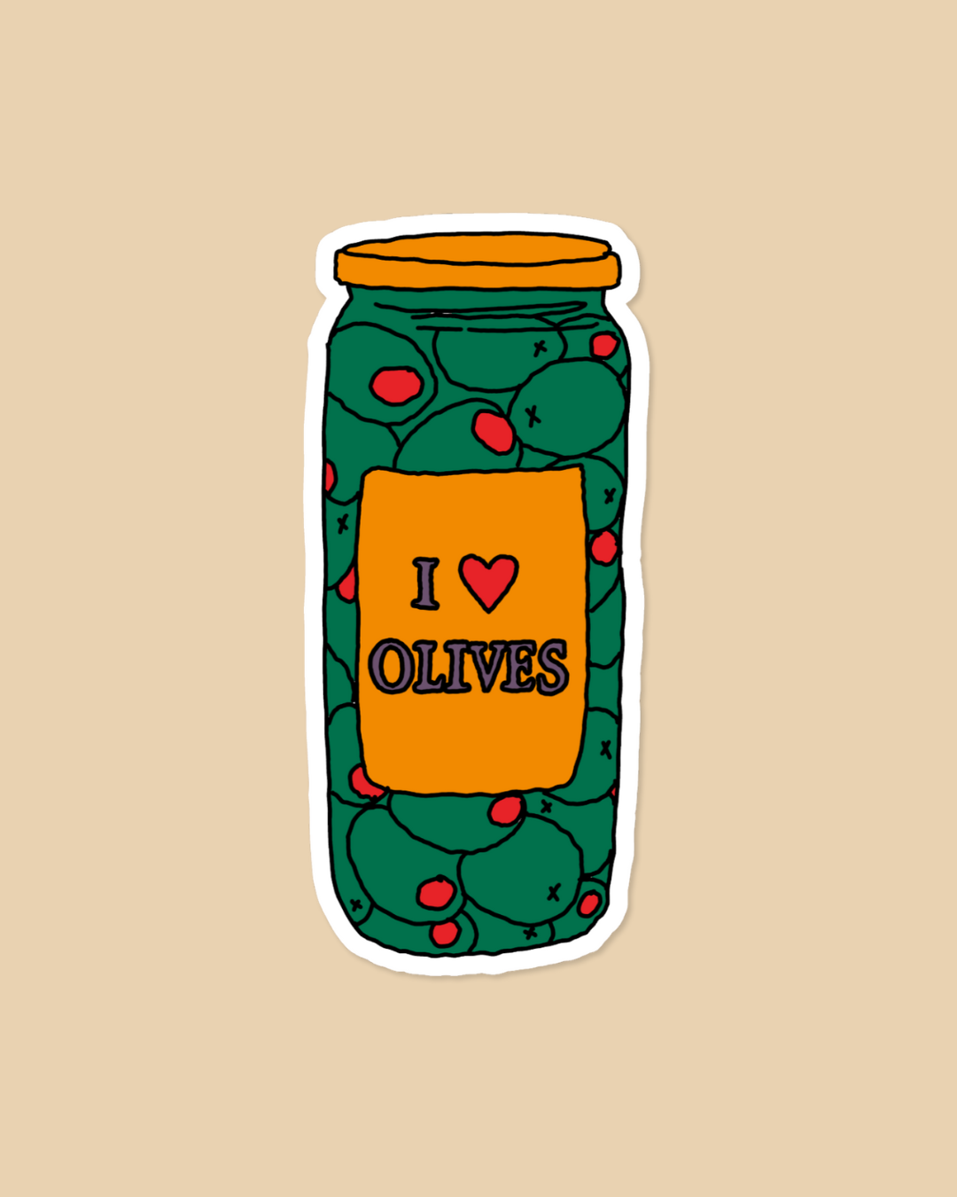 Olive Jar Sticker