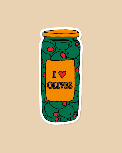 Olive Jar Sticker