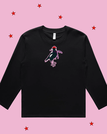 Magpie Long Sleeve T-Shirt (By Rat Baby)