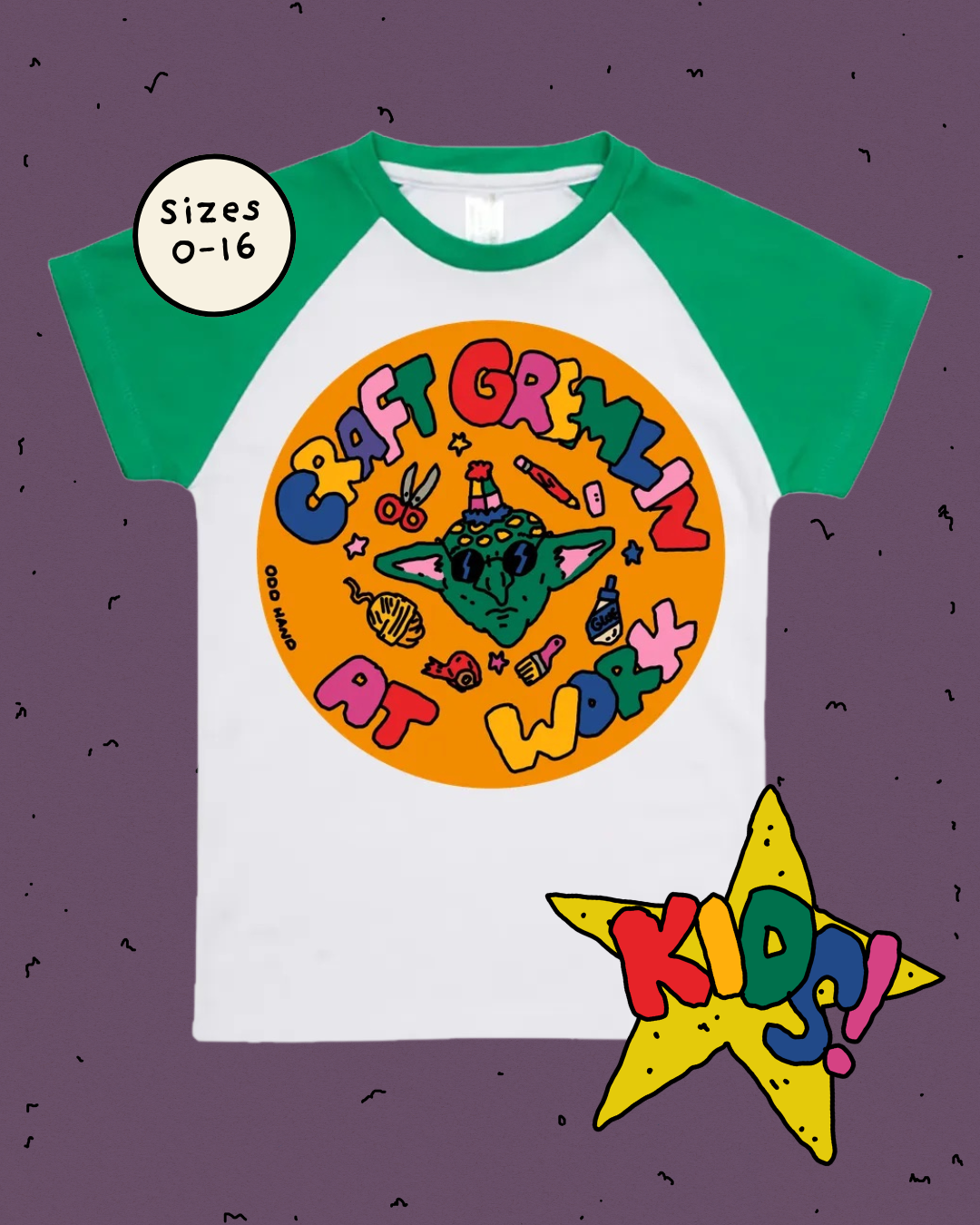 Craft Gremlin At Work Kids T-Shirt