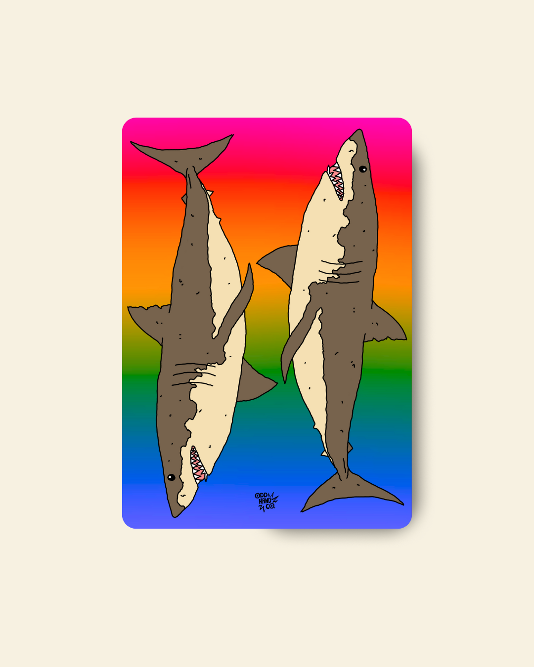 I Love Sharks Postcard