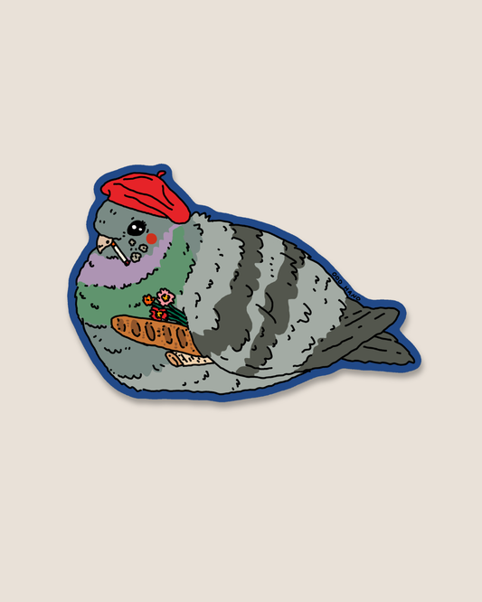 Parisian Pigeon Sticker