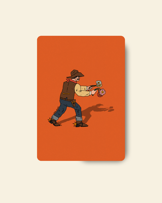 Poppy Cowboy Postcard