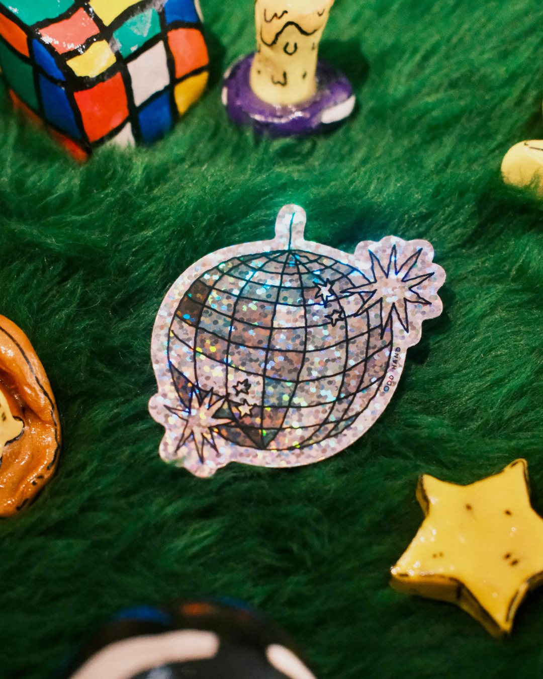 Disco Ball Holographic Sticker