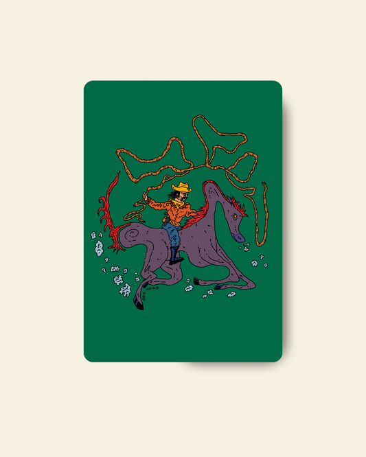 Lasso Cowboy Postcard