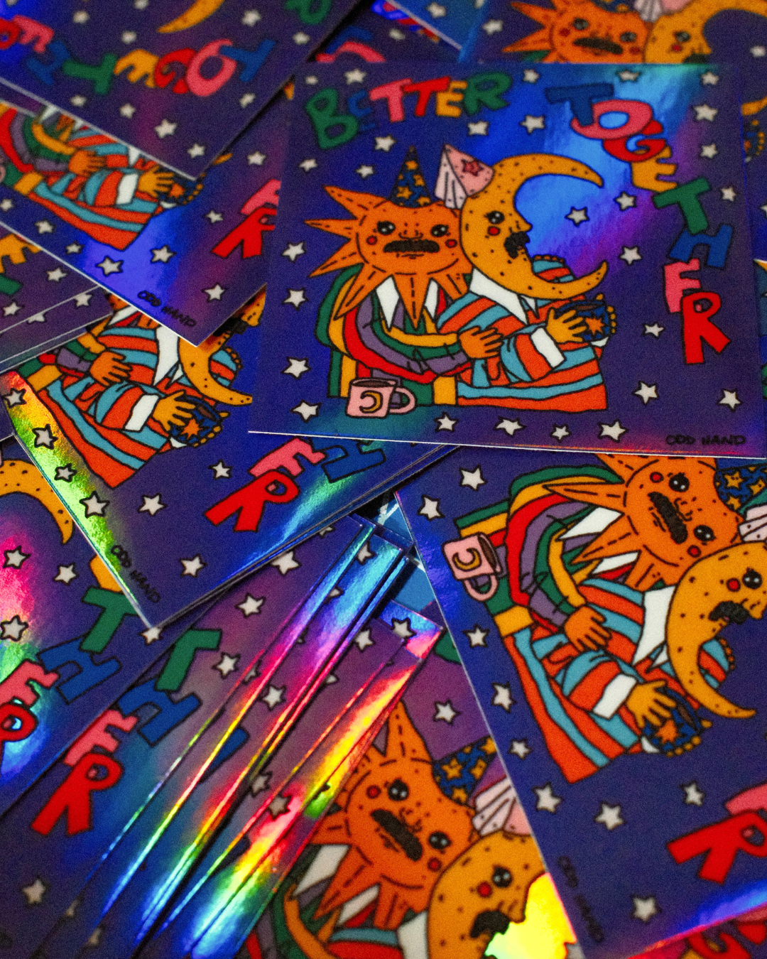Better Together Holographic Sticker