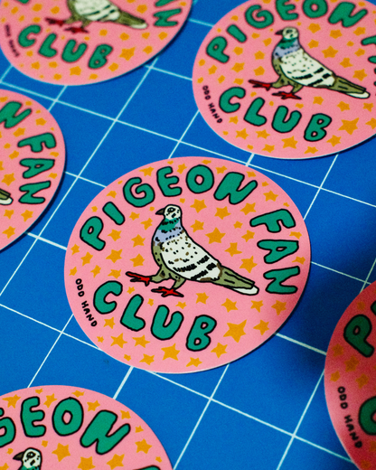 Pigeon Fan Club Sticker