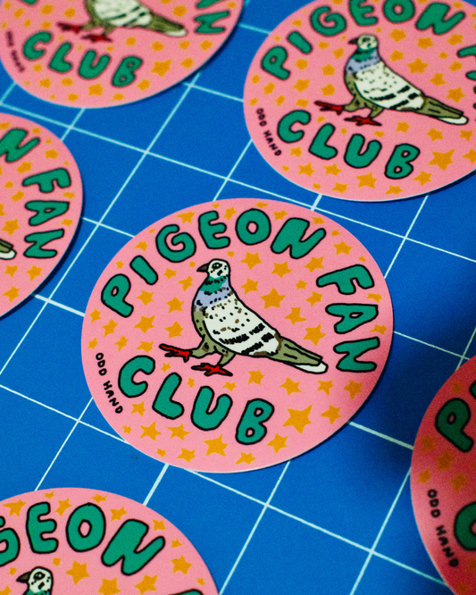 Pigeon Fan Club Sticker