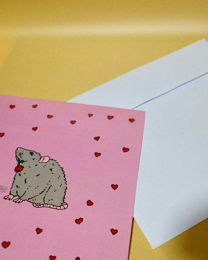 Rat Love Card