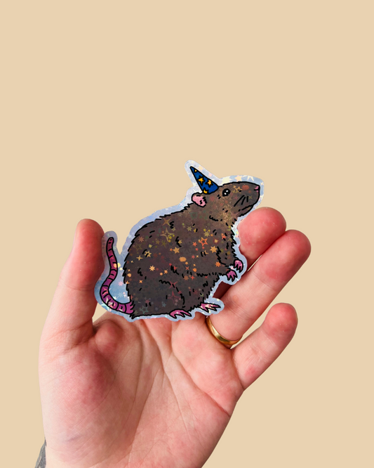 Rat Wizard Sticker