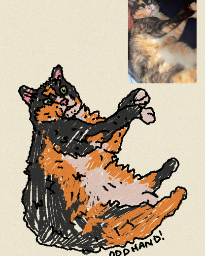 Silly Left Hand Portrait