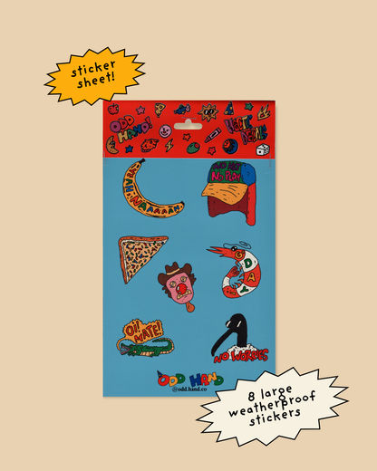 Aussie Nostalgia Sticker Sheet