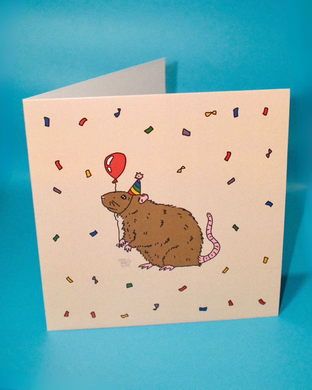 Rat Party Card
