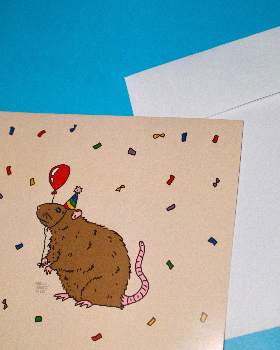 Rat Party Card