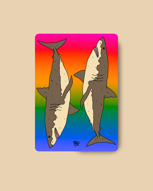 I Love Sharks Postcard