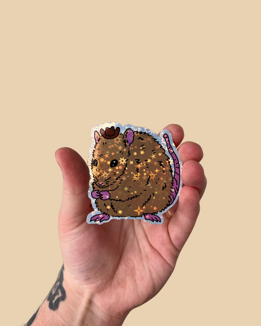 Rat Cowboy Sticker